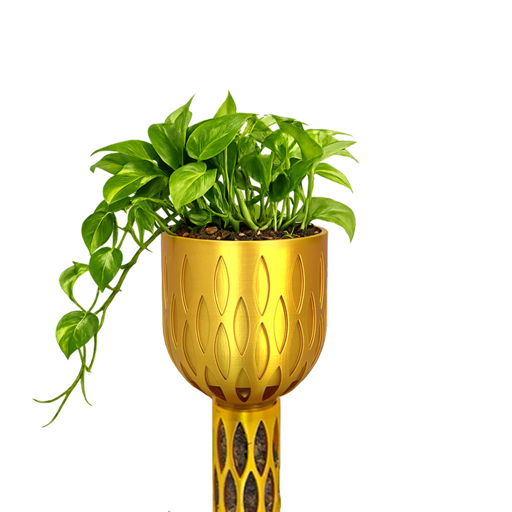 plant pot moss 4.5 inch Crown Pot for Topping Giant 2" Diameter Moss Poles Pink / Pot Only