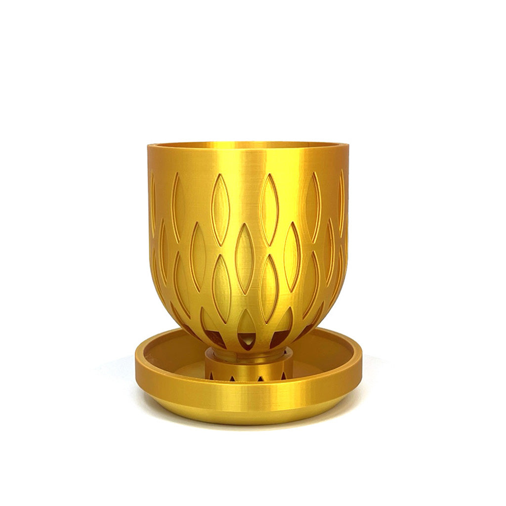 4.5 inch Crown Pot with Tabletop Drip Tray