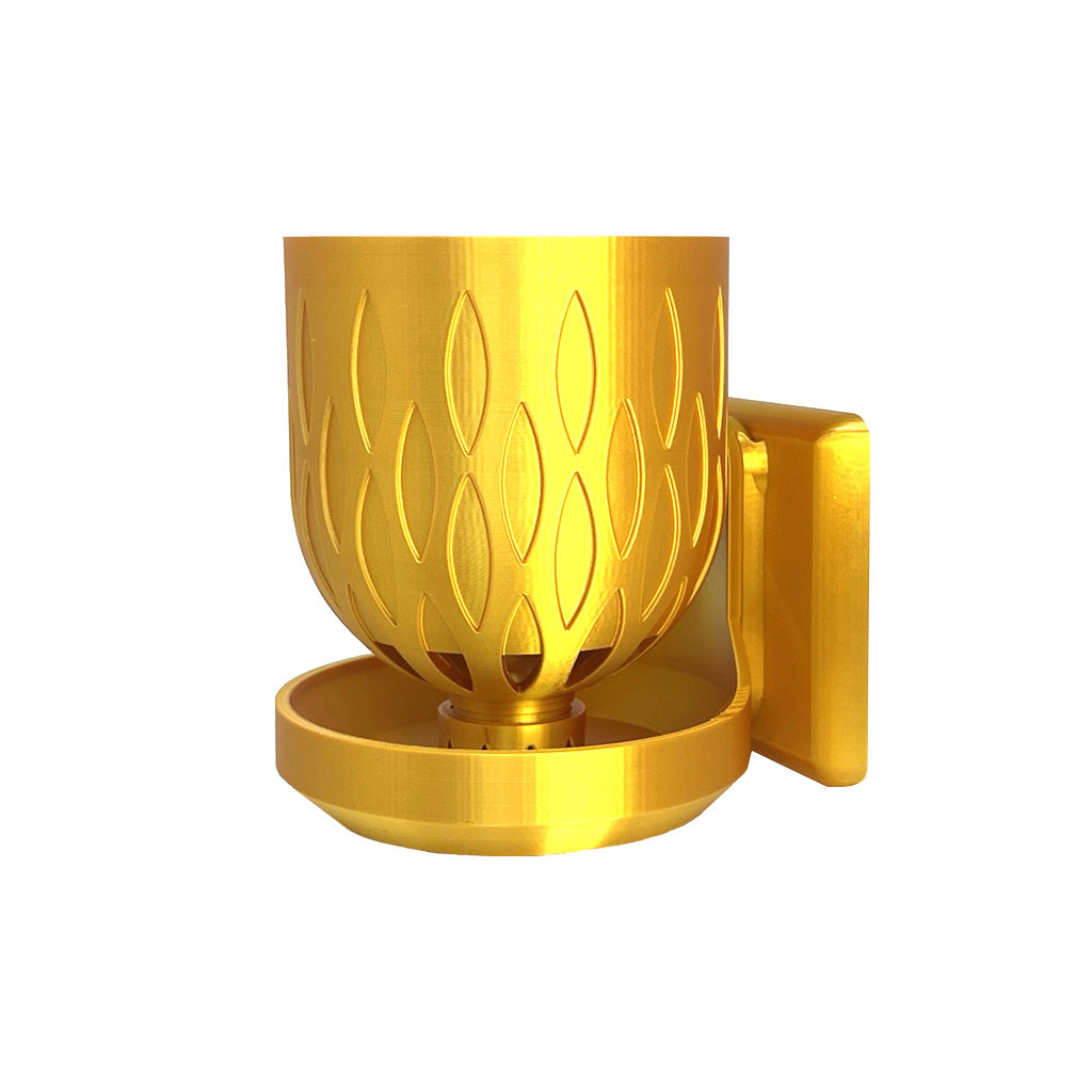 4 inch Wall Mount Crown Pot Bundle Renter-Friendly Living Wall with No-Drill and Self-Watering Option