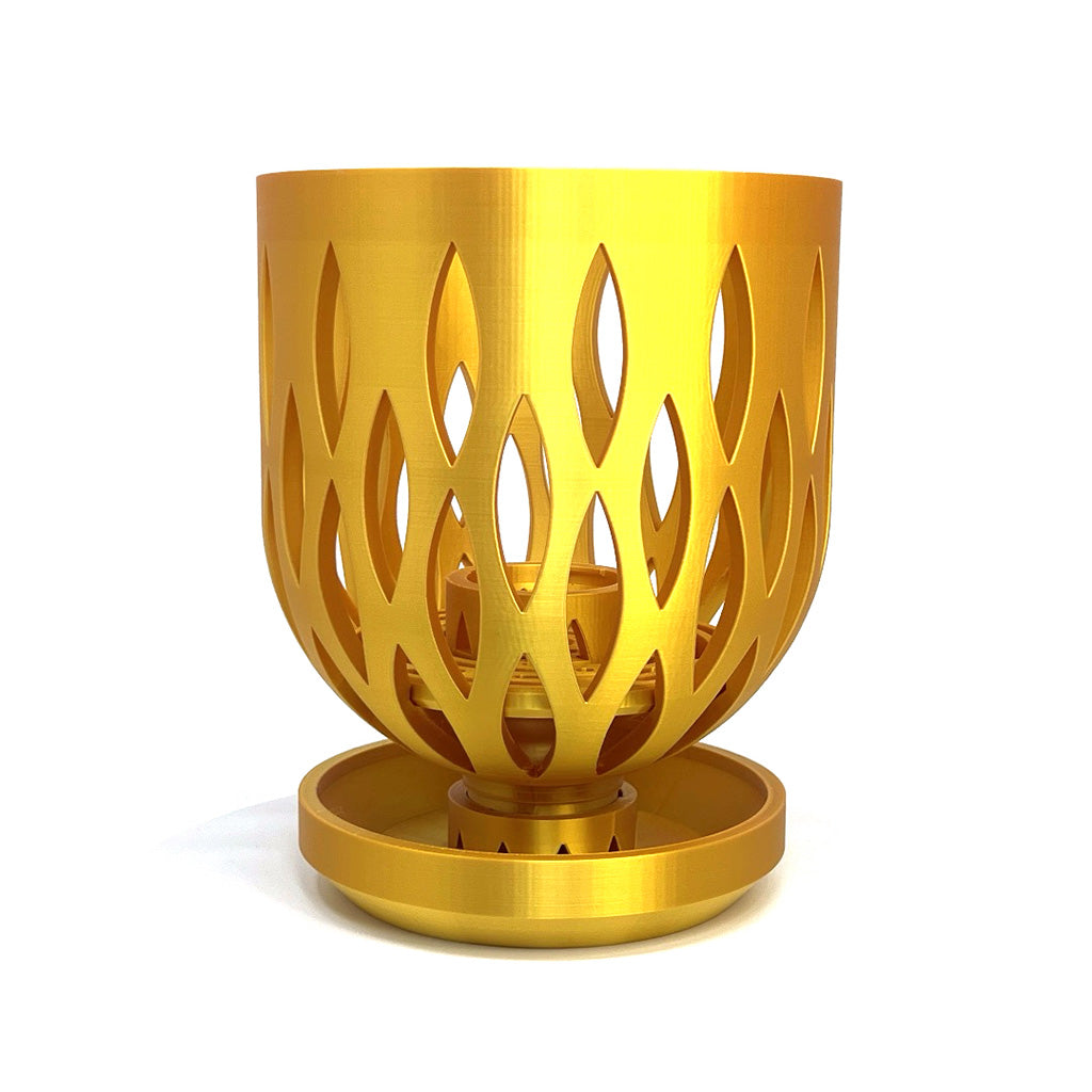 6 inch Orchid Crown Pot with Tabletop Drip Tray