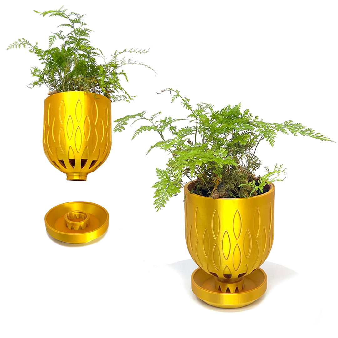 Standard 1.5" Diameter Tabletop Drip Tray for Crown Pots and Moss Poles